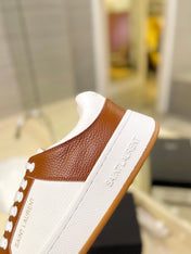 SL SL/61 SNEAKERS WHITE-BROWN CALFSKIN