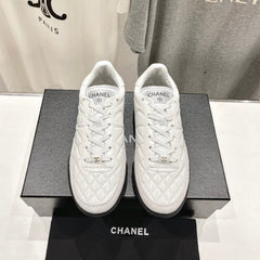 Double C  New Quilted Panda Shoes White Sheepskin