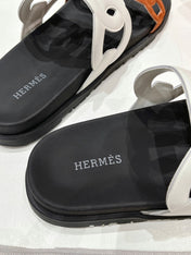 EXTRA SANDAL BLACK MIX WHITE MIX SYRUP CALFSKIN