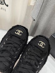 CC SNEAKER BLACK DENIM FABRIC