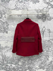 Gucci Suit Jacket Red Wool