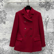 Gucci Suit Jacket Red Wool