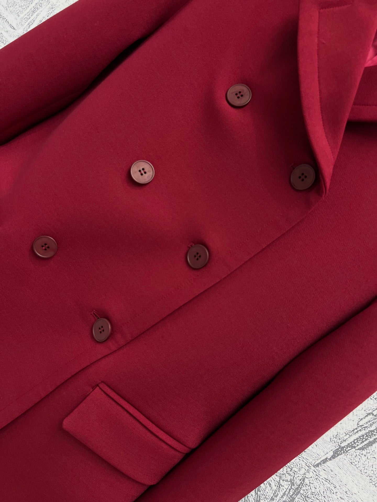 Gucci Suit Jacket Red Wool