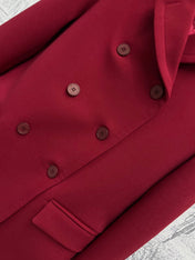 Gucci Suit Jacket Red Wool