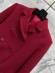 Gucci Suit Jacket Red Wool