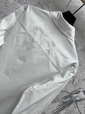 Loewe Logo Embroidered Shirt White Cotton