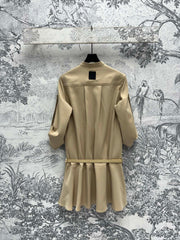 Loewe Dress Kaki Polyester Fiber