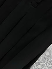 Loewe 25 Sleeveless Pleated Shirt Black Polyester Fiber