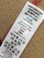 BURBERRY 25S HOODED CASHMERE PONCHO 2768