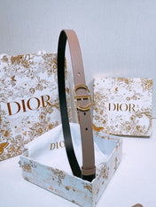 DIOR 25S BELT 20 MM IN GREY BROWN CALFSKIN 572894