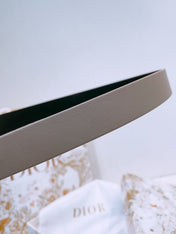 DIOR 25S BELT 20 MM IN GREY BROWN CALFSKIN 572894