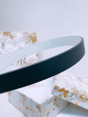 DIOR 25S BELT 20 MM IN DEEP BLUE GREY CALFSKIN 572898