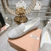 SLIP-ON SHOES WHITE COWHIDE