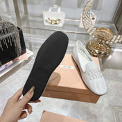 SLIP-ON SHOES WHITE COWHIDE