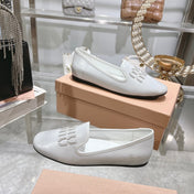 SLIP-ON SHOES WHITE COWHIDE