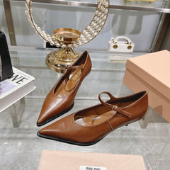 Slingback Shoes Chestnut Beads
