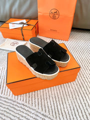 EZE 65 SANDAL BLACK SUEDE