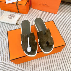 EZE 65 SANDAL ARMY SUEDE