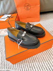 ICONE LOAFER IN BLACK CALFSKIN