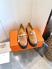 ICONE LOAFER IN BRONZE BROWN SUEDE