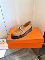 ICONE LOAFER IN BRONZE BROWN SUEDE