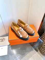 ICONE LOAFER IN BRONZE BROWN SUEDE