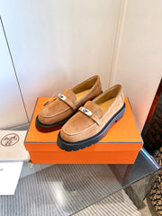 ICONE LOAFER IN BRONZE BROWN SUEDE