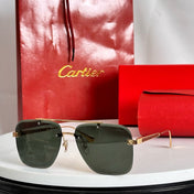 SANTOS SQUARE FRAME SUNGLASSES 524492 IN METAL AND WOODEN