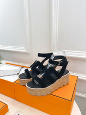 Havane 30 Sandal Black Suede