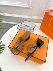 HELIA 60 SANDAL BROWN SUEDE