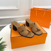HELIA 60 SANDAL BROWN SUEDE