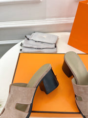HELIA 60 SANDAL LIGHT BROWN SUEDE