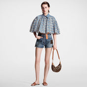 LV WOMEN ISOLA FLAT MULE IN CINNAMON BROWN SHEEPSKIN