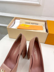 SHAKE MARY JANE HIGH HEEL 12 CM IN CREPE PINK CALFSKIN