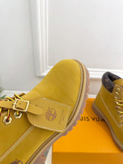 LV X TIMBERLAND MARTIN BOOT IN PEANUT BROWN SUEDE