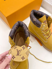 LV X TIMBERLAND MARTIN BOOT IN PEANUT BROWN SUEDE