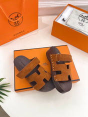 KOS CLOG IN BRONZE BROWN SUEDE