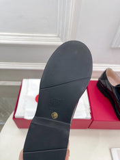 VIV' RANGERS LACE-UPS IN BLACK CALFSKIN