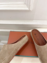 LP 25S MULES IN MOCHA BROWN SUEDE