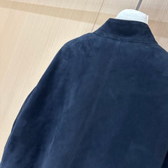 HERMES 25S CAMEL HAIR LEATHER JACKET 250