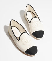 MOCCASINS WHITE BLACK LAMBSKIN