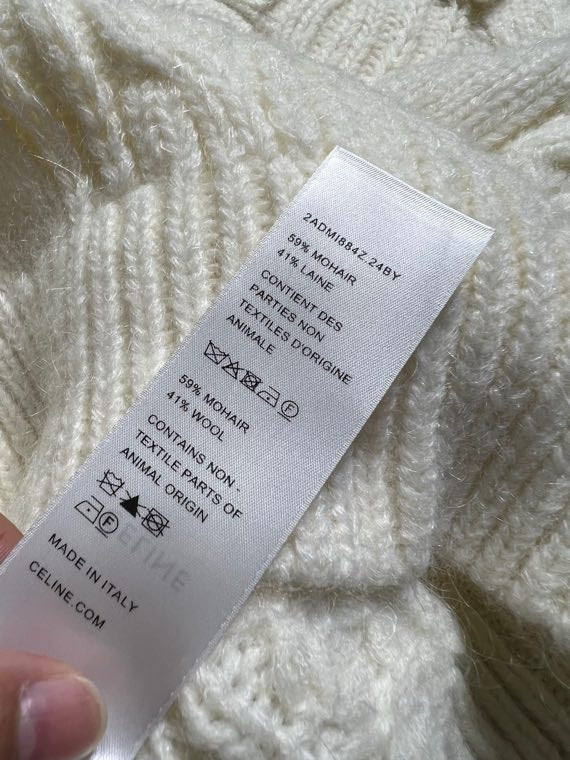 CELINE 25S EMBROIDERED ROUND-NECK SWEATER 0060