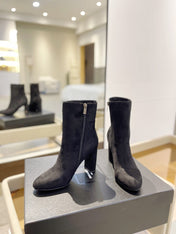 SL HONORÉ BOOTIES BLACK SUEDE