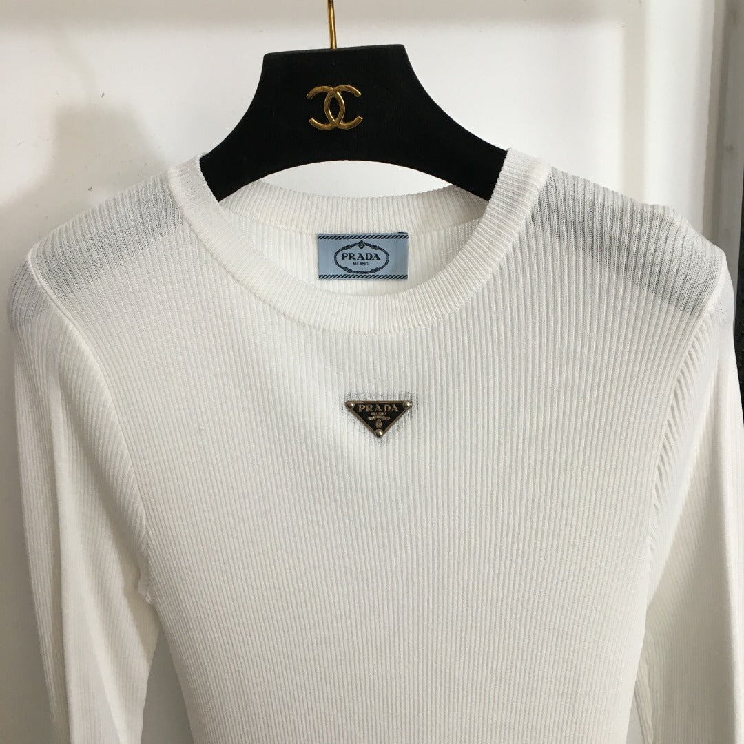 PRADA 25S FITTED KNIT SWEATER 284