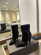 SL NIKI BOOTIES BLACK SUEDE