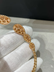 SERPENT BOHEME 6 MOTIFS DIAMONDS OPEN BRACELET