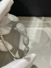 SERPENT BOHEME 6 MOTIFS DIAMONDS OPEN BRACELET