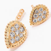 SERPENT BOHEME PINK GOLD DIAMONDS C SHAPE EARRINGS