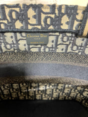 CD NEW BASKET BAG BLUE OBLIQUE EMBROIDERY