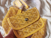 MINI HOBO BOHEME 38CM YELLOW CANVAS